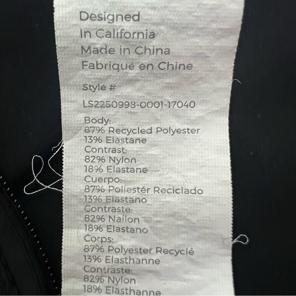 Fabletics Women’s 1/4 Zip Pullover Athletic top Sz Medium Color Black Stretch - Picture 7 of 10